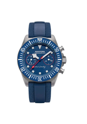 Relógio Mergulhador Automático Seestern Cobalt Blue 40mm Masculino
