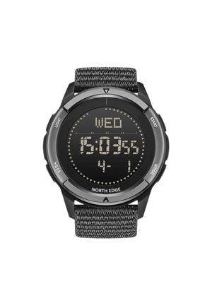 Relógio North Edge Alps Preto Militar Smartwatch Tático Masculino