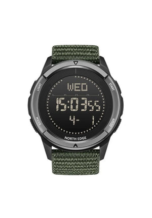 Relógio North Edge Alps Militar Verde Smartwatch Tático Masculino