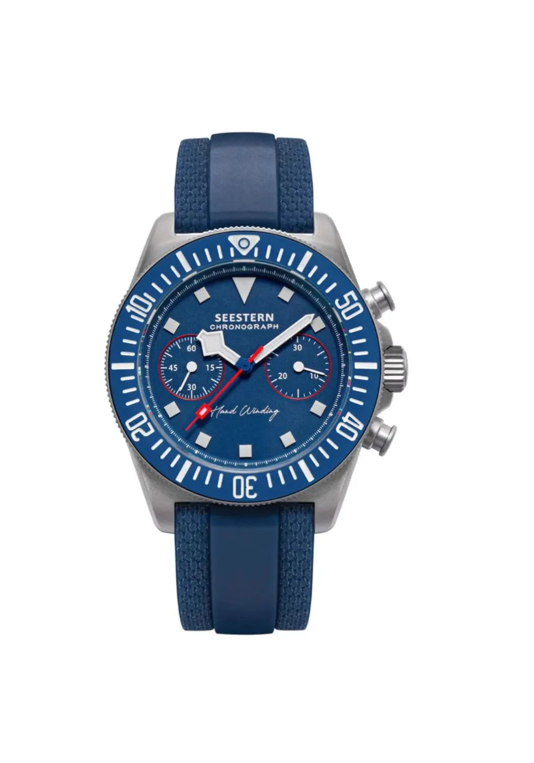Relógio Mergulhador Automático Seestern Cobalt Blue 40mm Masculino