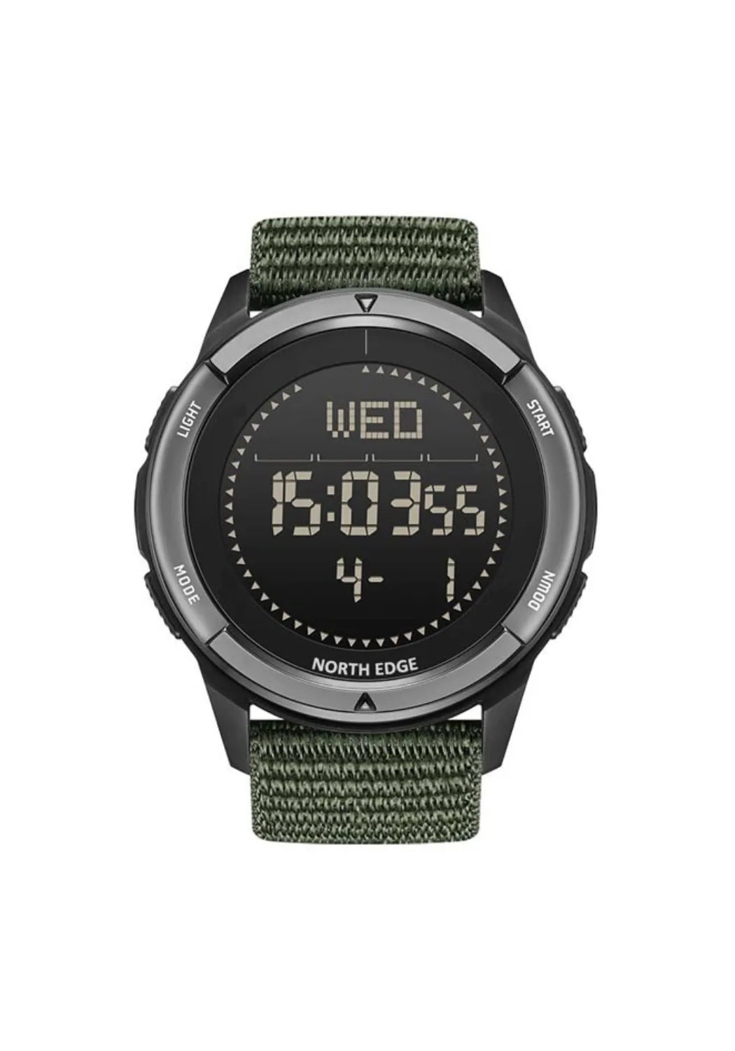 Relógio North Edge Alps Militar Verde Smartwatch Tático Masculino