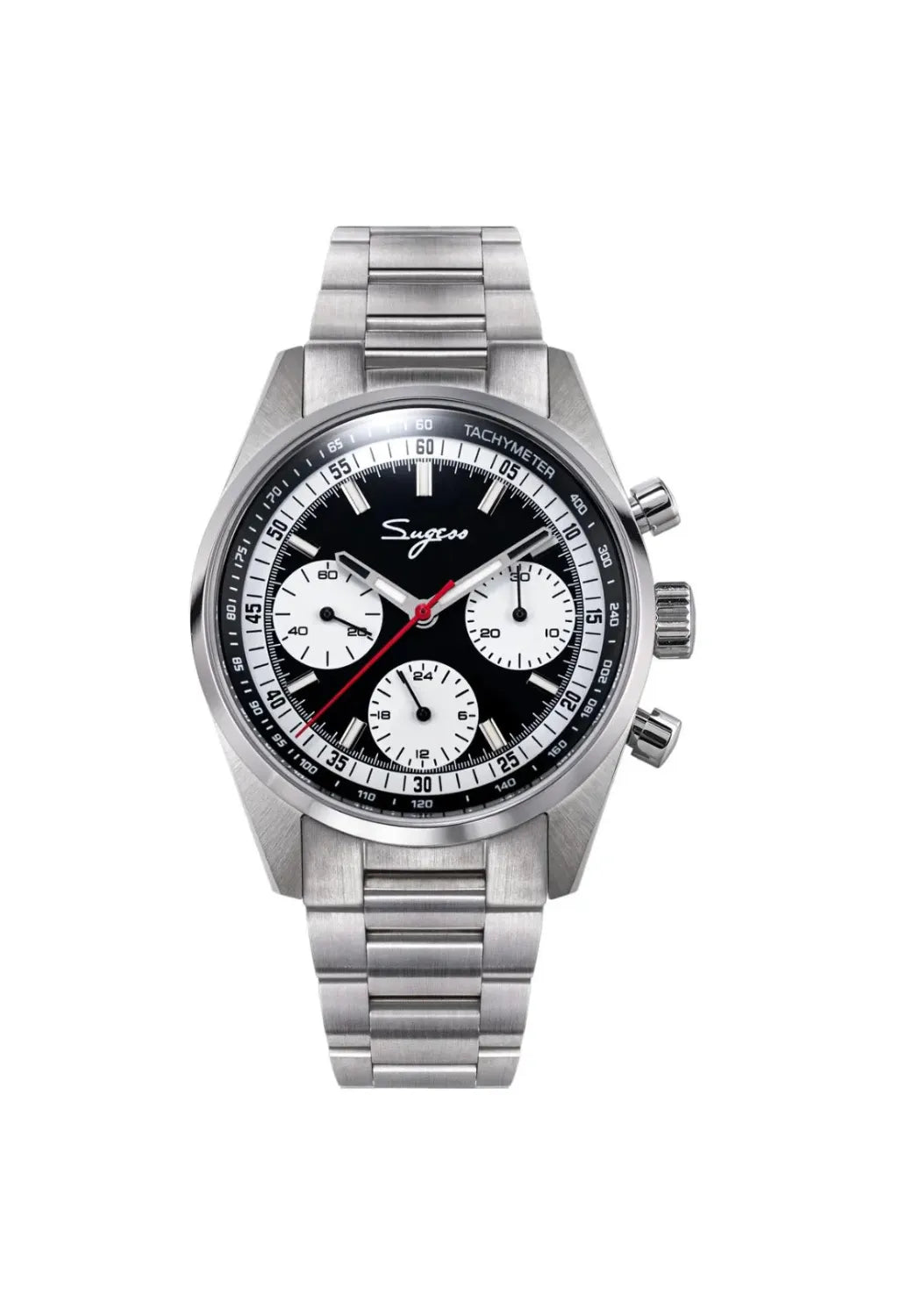 Relógio Sugess Grand Tourer Reverse Panda Cronógrafo Mecânico Masculino