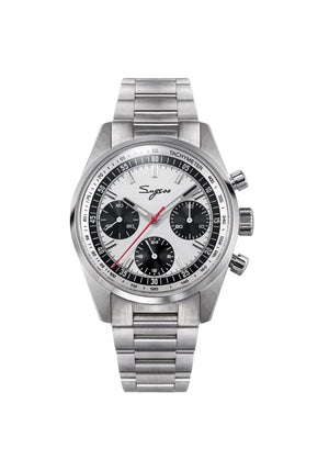 Relógio Sugess Grand Tourer Steel Panda Cronógrafo Aço Inox Masculino
